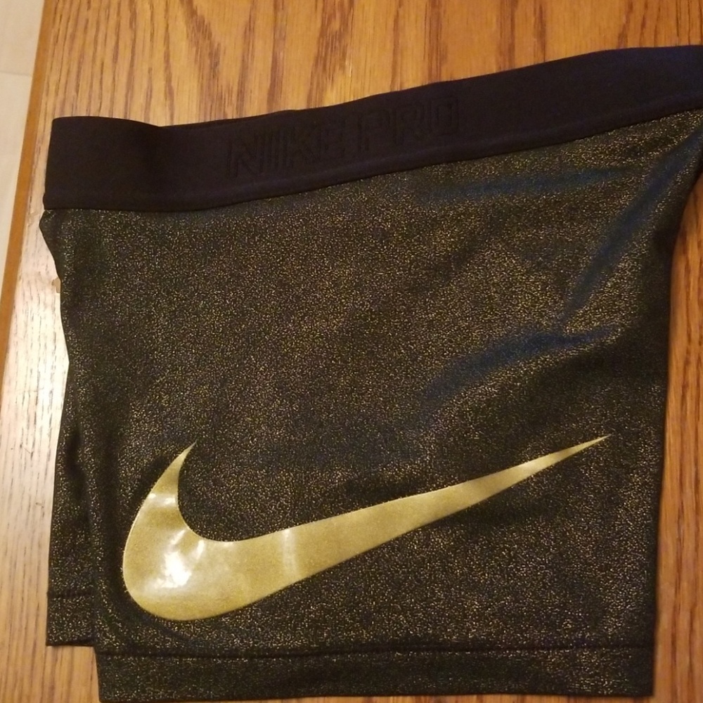 Black and Gold Nike Dri-fit shorts
